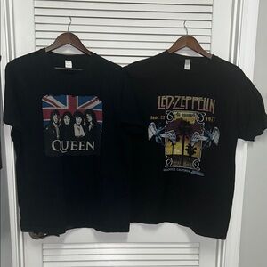 Queen and Led Zeppelin Graphic T-Shirts